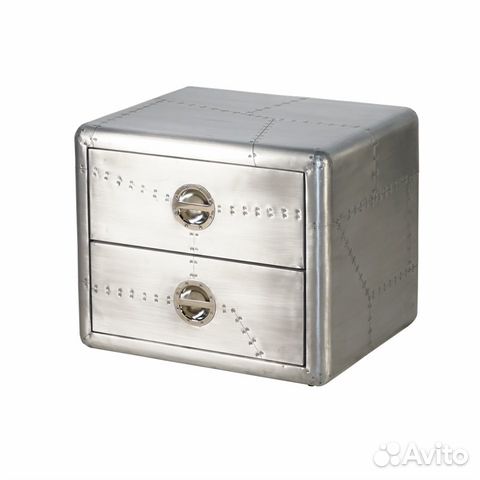 Прикроватная тумба Aviator Cipher Aluminum Finish