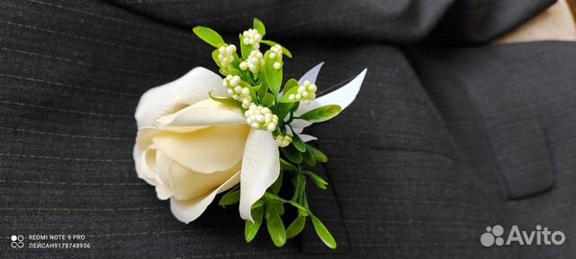 Свадебные бутоньерки повязки браслеты