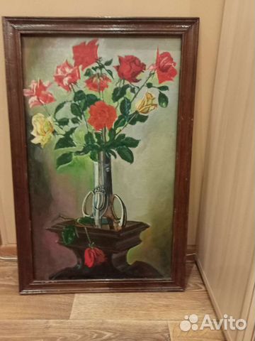 Картина маслом цветы