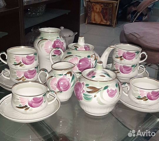 Чайный сервиз Дулево. 1989г