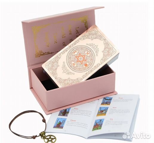 Розовые карты Таро Уэйта в подарочной упаковке