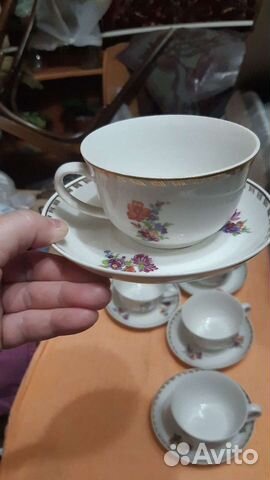 Чайная пара фарфор СССР