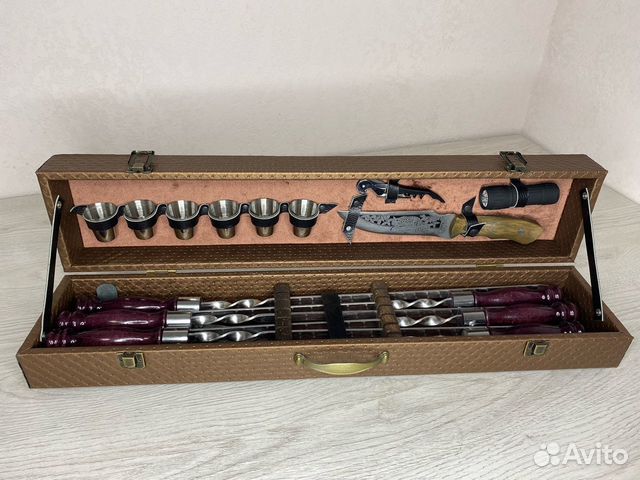 Шашлычный набор в дипломате 16 предметов