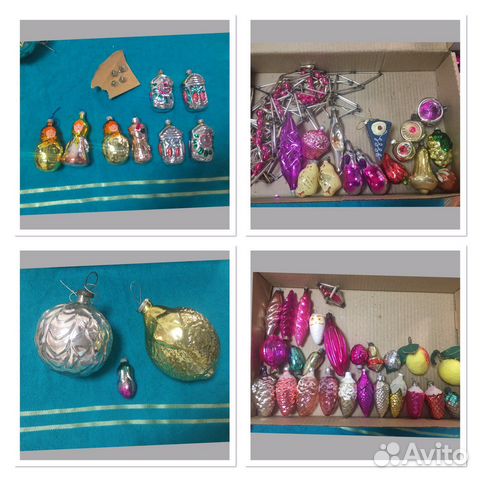 Ёлочные от 50р СССР новогодние игрушки