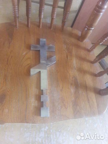 Крест железный подсвечник