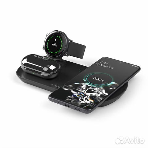 Зарядная станция 3 в 1: Qi, Galaxy Watch,Buds 17.5