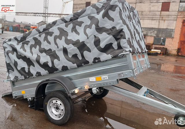 Прицеп 2,5 х 1,26 с подрамником на рессоре Газель