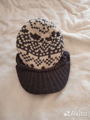 Шапка с козырьком на 12-24 месяца