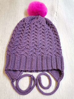 Весенне-осенняя шапка 46-48рр меринос