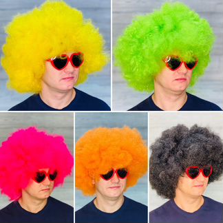 Парик клоуна, афро