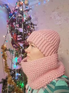 Шапка и снуд ручной работы