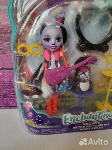 Enchantimals скунс с барабанами редкая