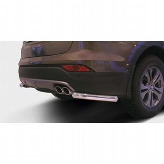 Защита задняя (уголки) на Hyundai Santa Fe 2013