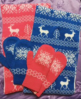 Комплекты шарф и варежки