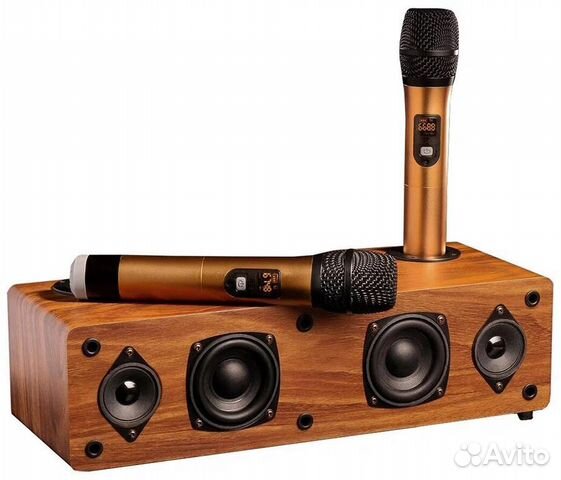 Акустическая караоке-система KS-120W С двумя микро