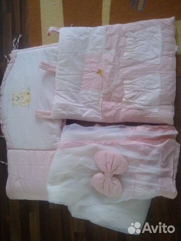 Бортики и балдахин в кроватку