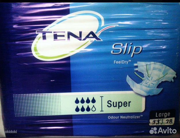 Памперсы Tena M,L,XL ночные для взрослых