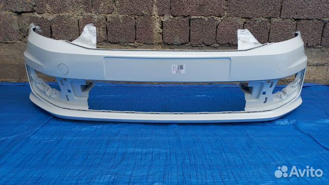 Бампер Передний Фольксваген Поло Белый