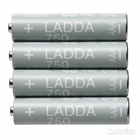Аккумуляторы батарейки ааа IKEA ladda 750 икеа