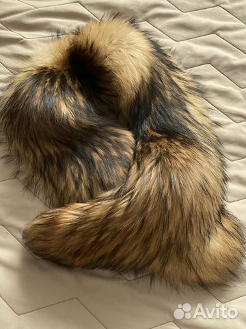 Воротник из меха чернобурки