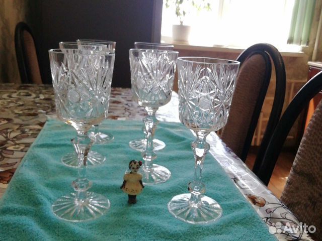 Хрустальные бокалы для шампанского СССР