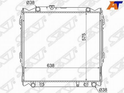 Радиатор toyota hilux surf