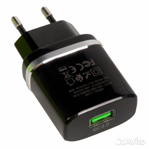 Зарядное устройство hoco c12Q, один порт USB, 5V