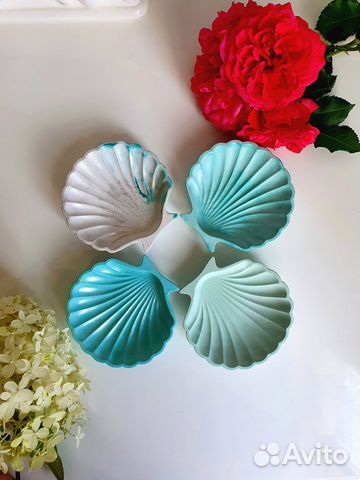 Поднос ракушка декоративный гипс