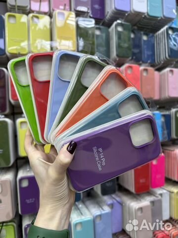 Silicone case. Чехлы на iPhone 14 оптом