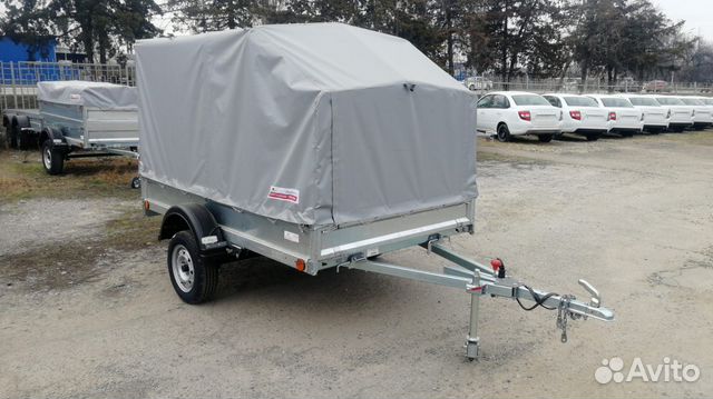 Прицеп Крепыш 2.5 плюс с высоким тентом