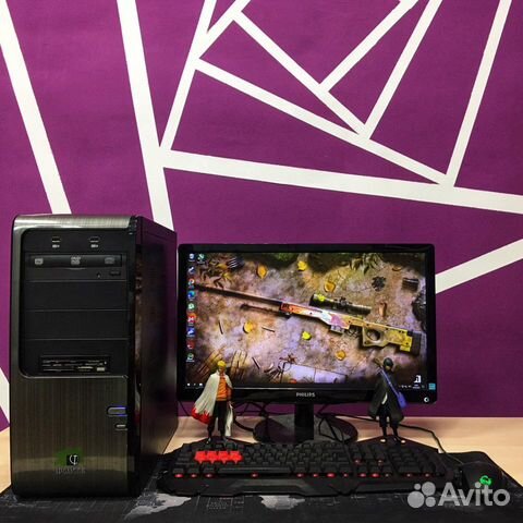 Игровой пк 6/12 ядер 8gb RX 550 4gb SSD+HDD