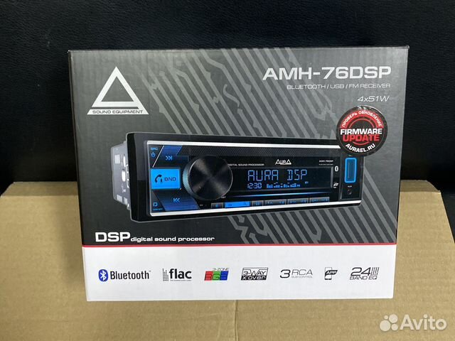 Процессорная магнитола Aura AMH-76DSP 4х51W