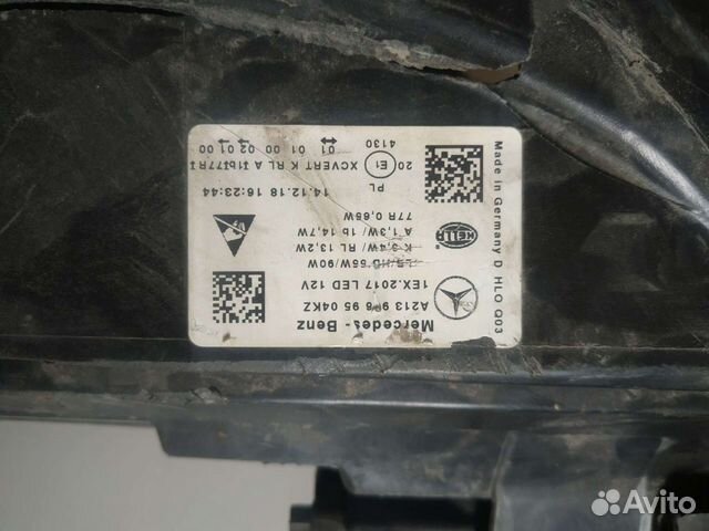 Фара левая Mercedes Benz E-klasse W213 LED