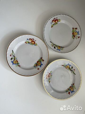Тарелки СССР колобок пакетом раритет 3 Цена за все