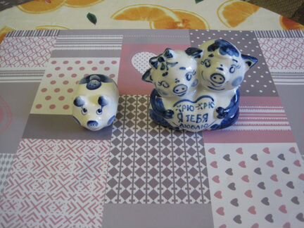 Фигурки гжель 2 шт