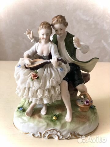 Коллекционная статуэтка, кружевной фарфор Германия