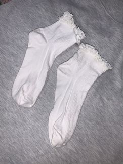 Новые белые кружевные носки (с кружевом) topshop