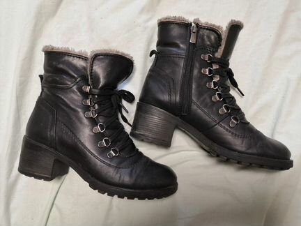 Полусапожки женские, кожа