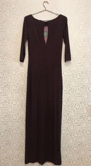 Платье длинное трикотажное