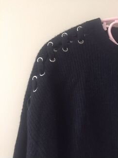 Свитер из кашемира цвет navy. Новый