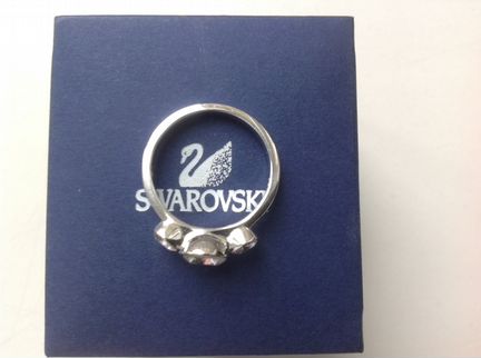Кольцо(р.17,5) Swarovski.Клеймо,сертиф