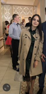Тренч песочный zara