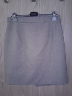 Юбка новая, светло серая, р.50-52