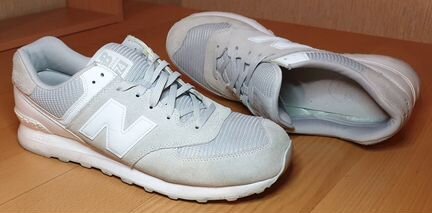 Кроссовки new balance ml574 светло-серые 47 размер