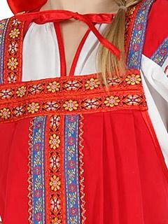 Русский народный сарафан для девочки из хлопка