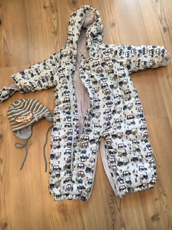 Комбинезон Mothercare и шапка Janus