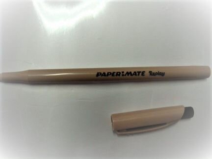 Шариковая ручка Paper Mate черная (пиши-стирай)