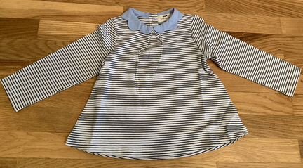 Трикотажная кофточка в полоску для девочки 18 мес
