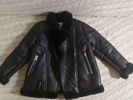 Дубленка авиатор zara