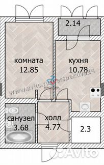 1-к квартира, 36 м², 6/24 эт.